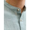 12289184 JJESUMMER LINEN BLEND BAND SHIRT L/S SN