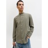 12289184 JJESUMMER LINEN BLEND BAND SHIRT L/S SN