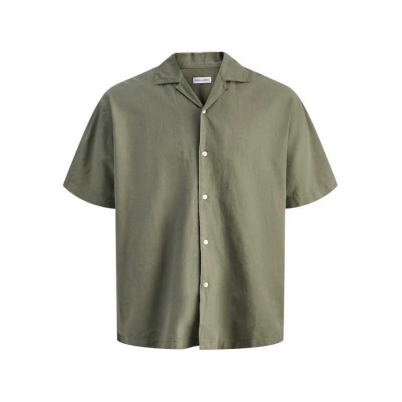 12288594 JJEBREEZE LINEN BLEND RESORT SHIRT SS SN