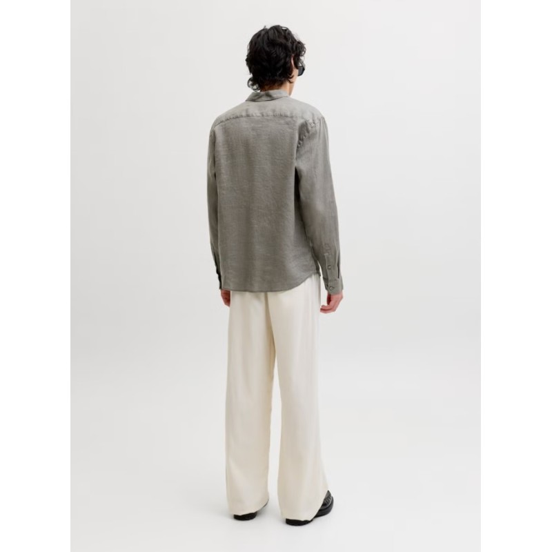 12293563 JPRBLALAWRENCE LINEN LS SHIRT SN