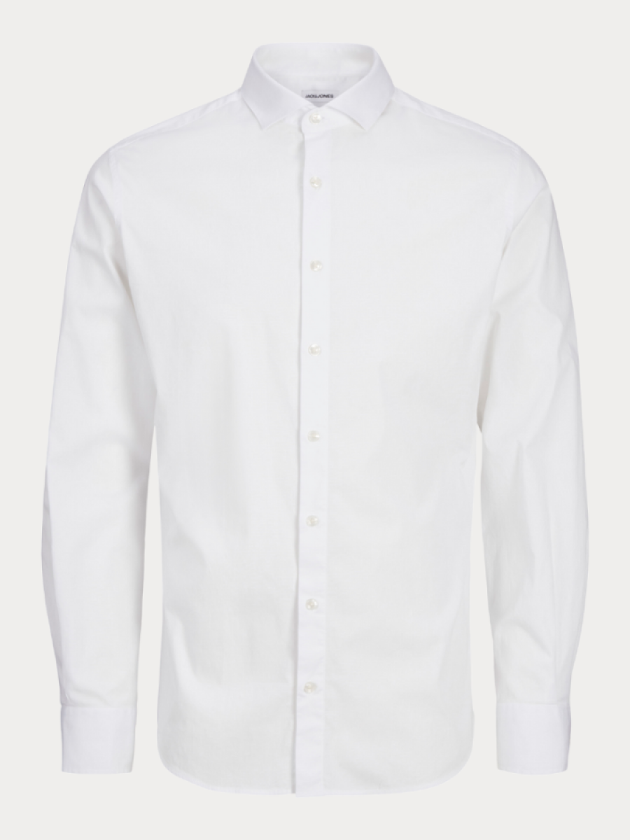 12269856 JPRBLAJAXON STRETCH SHIRT L/S NOOS