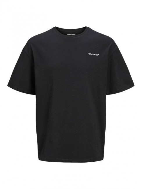 12269358 JJCRINKLE TEE SS CREW NECK BLACK