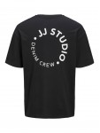 12269358 JJCRINKLE TEE SS CREW NECK BLACK