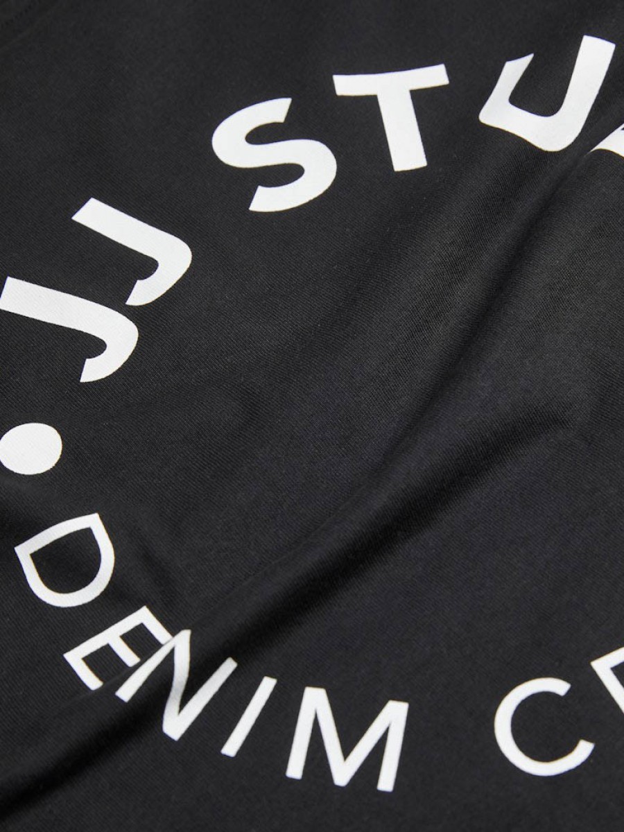 12269358 JJCRINKLE TEE SS CREW NECK BLACK