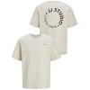 12269358 JJCRINKLE TEE SS CREW NECK BEIGE