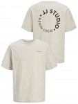 12269358 JJCRINKLE TEE SS CREW NECK BEIGE