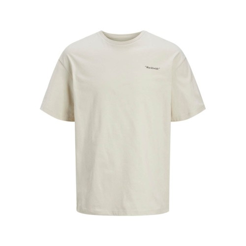 12269358 JJCRINKLE TEE SS CREW NECK BEIGE