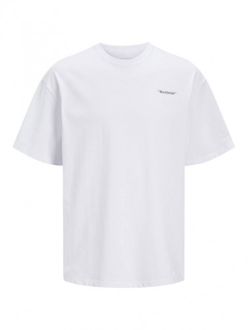 12269358 JJCRINKLE TEE SS CREW NECK WHITE
