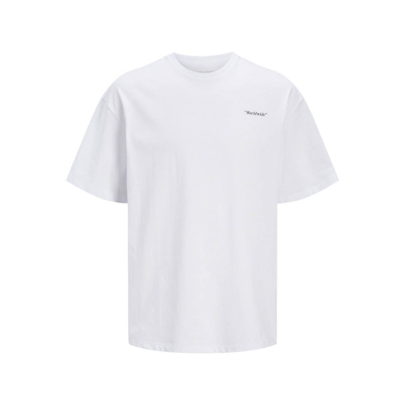 12269358 JJCRINKLE TEE SS CREW NECK WHITE