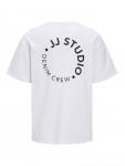 12269358 JJCRINKLE TEE SS CREW NECK WHITE