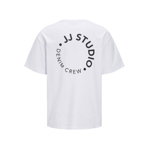 12269358 JJCRINKLE TEE SS CREW NECK WHITE