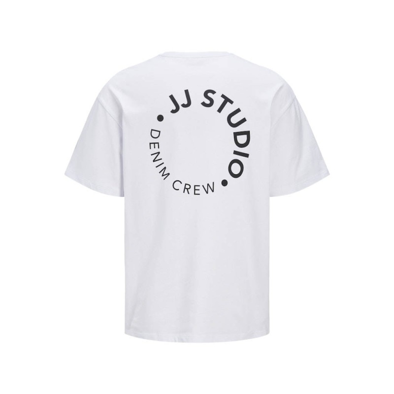 12269358 JJCRINKLE TEE SS CREW NECK WHITE