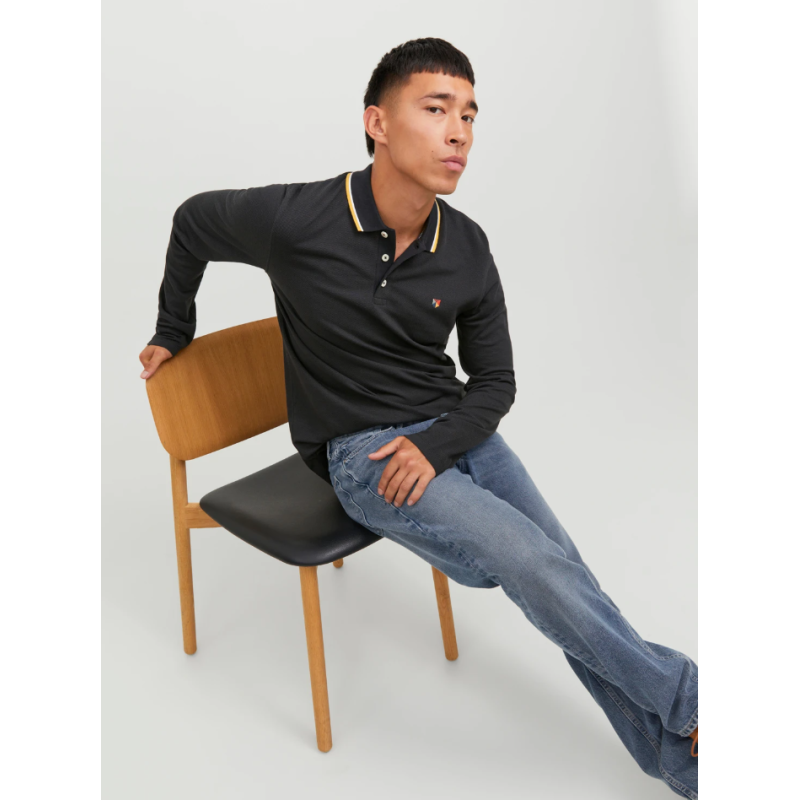 12174038 JPRBLUWIN POLO LS BLACK