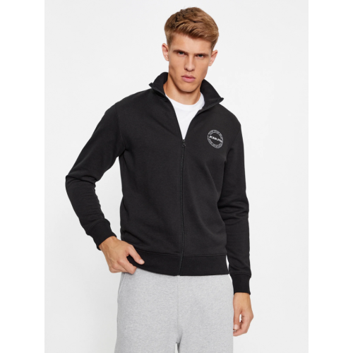 12236166 JJJAKE SWEAT ZIP HIGH NECK BLACK