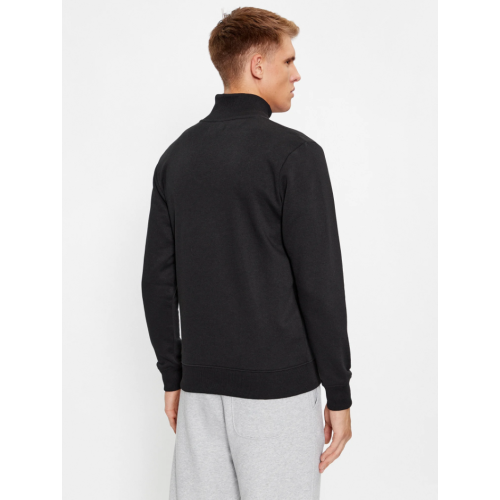 12236166 JJJAKE SWEAT ZIP HIGH NECK BLACK