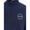 12236166 JJJAKE SWEAT ZIP HIGH NECK BLUE
