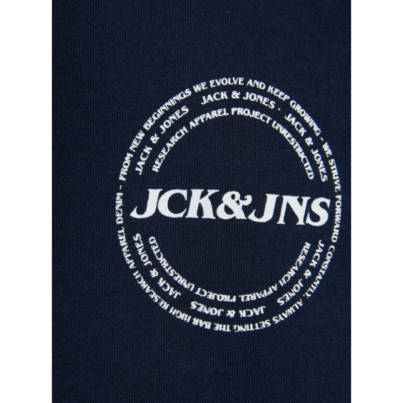 12236166 JJJAKE SWEAT ZIP HIGH NECK BLUE