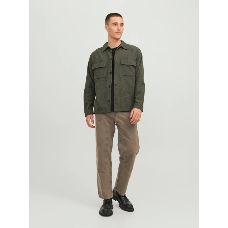 12239329 JORMELANGE OVERSHIRT LS KHAKI