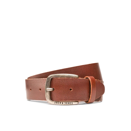 12111286 JACPAUL LEATHER BELT NOOS BROWN