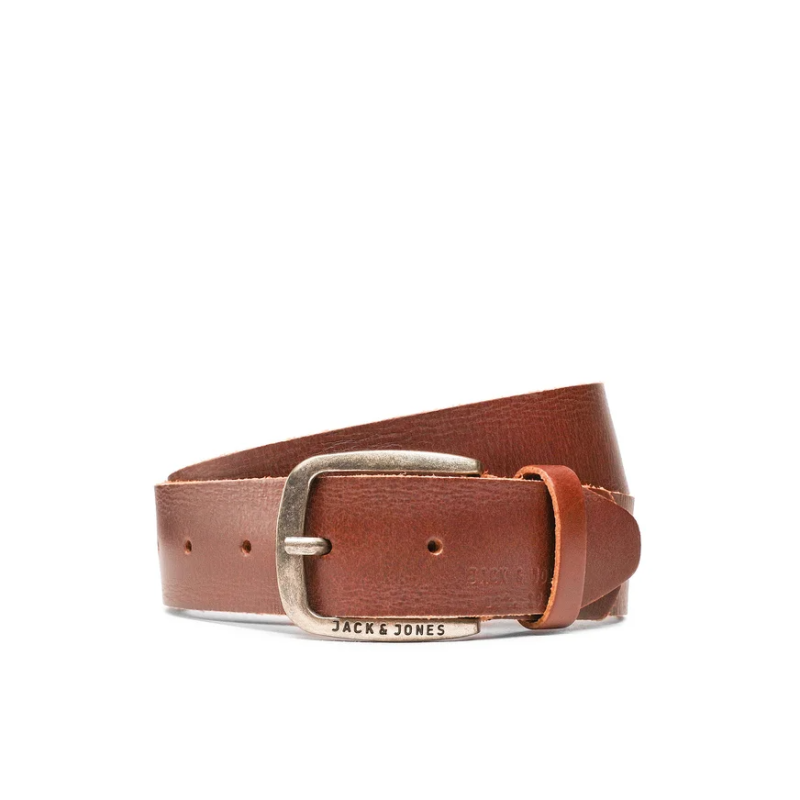 12111286 JACPAUL LEATHER BELT NOOS BROWN