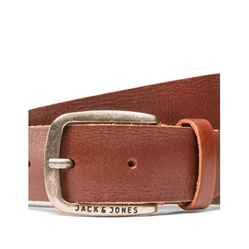 12111286 JACPAUL LEATHER BELT NOOS BROWN