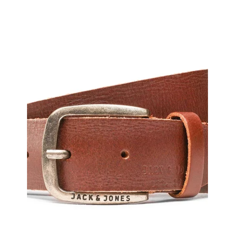 12111286 JACPAUL LEATHER BELT NOOS BROWN