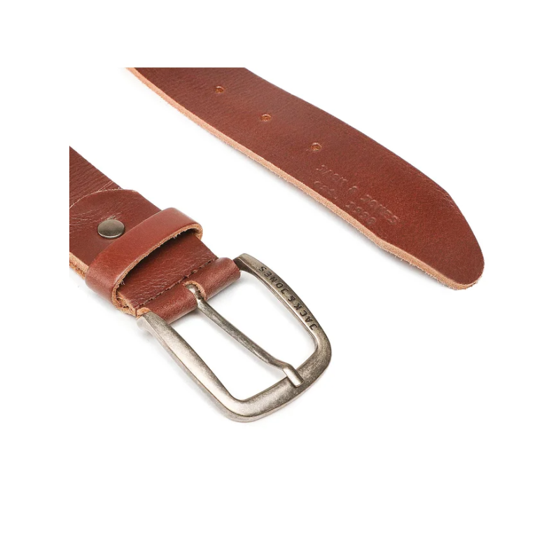 12111286 JACPAUL LEATHER BELT NOOS BROWN