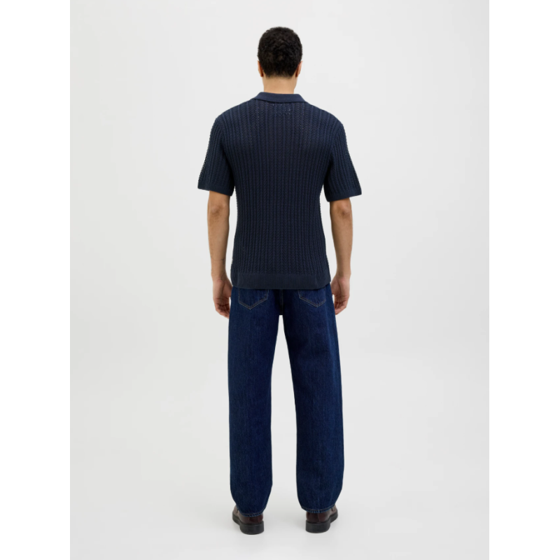 12274685 JPRCCJOEL KNIT POLO SS SN BLUE