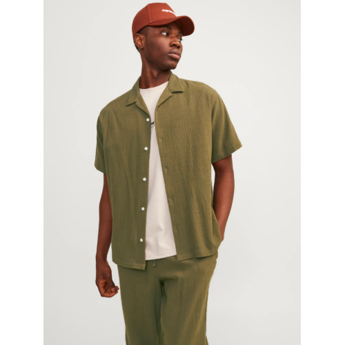 12255781 JORLUKE CRINKLE RESORT SHIRT SS SN