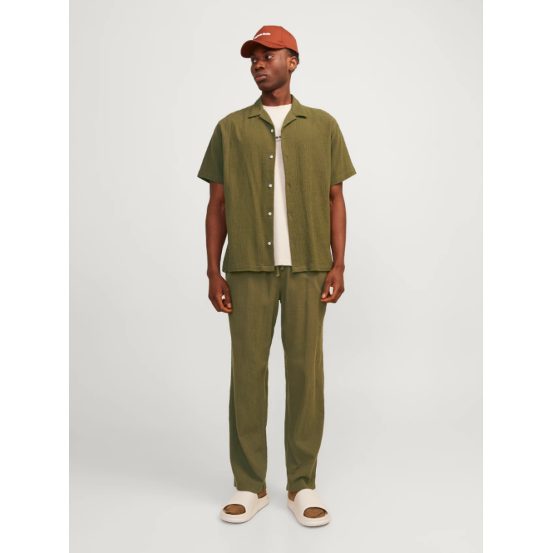 12255781 JORLUKE CRINKLE RESORT SHIRT SS SN