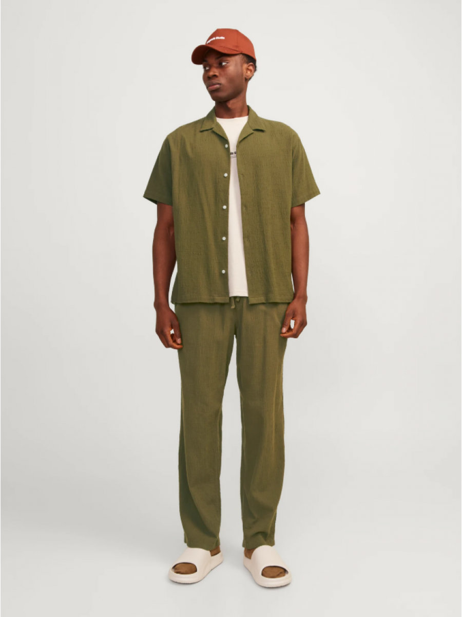 12255781 JORLUKE CRINKLE RESORT SHIRT SS SN