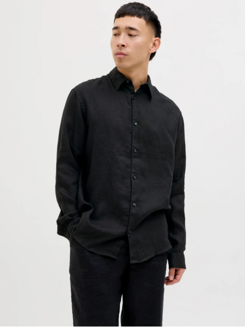 12273907 JPRBLALAWRENCE LINEN L/S SHIRT