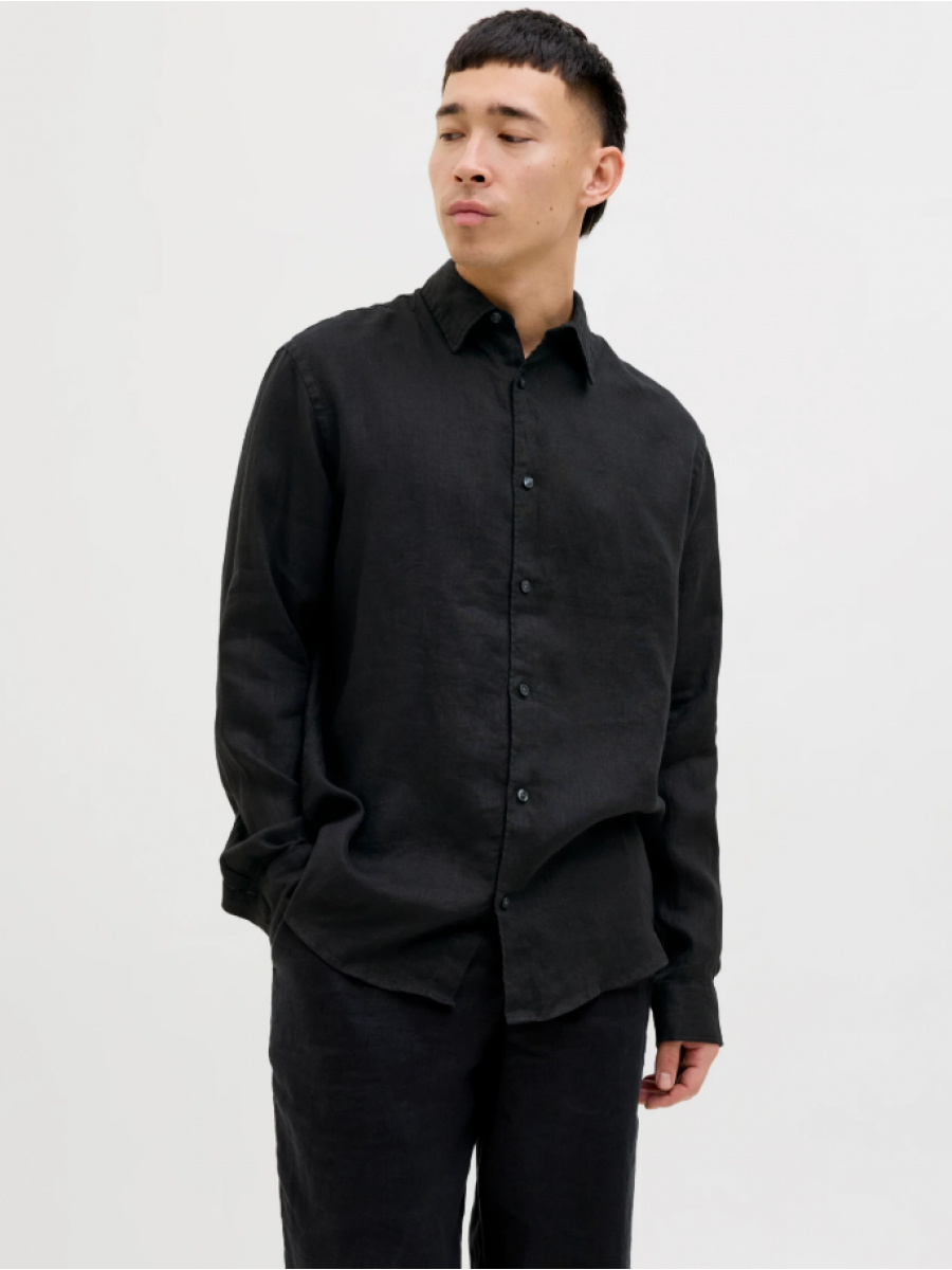 12273907 JPRBLALAWRENCE LINEN L/S SHIRT
