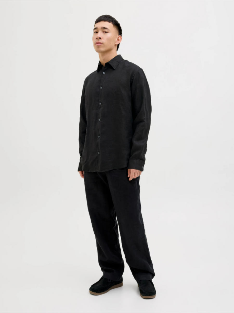 12273907 JPRBLALAWRENCE LINEN L/S SHIRT