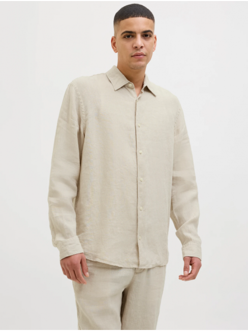 12273907 JPRBLALAWRENCE LINEN L/S SHIRT