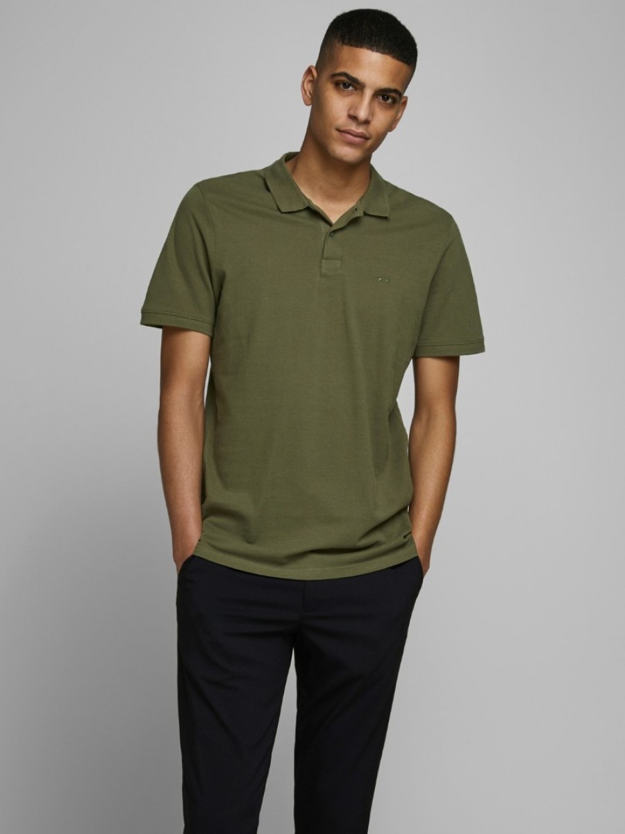 12136516 JJEBASIC POLO SS NOOS KHAKI