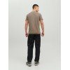 12164936 JJECURVED TEE SS 0 -NECK NOOS BROWN