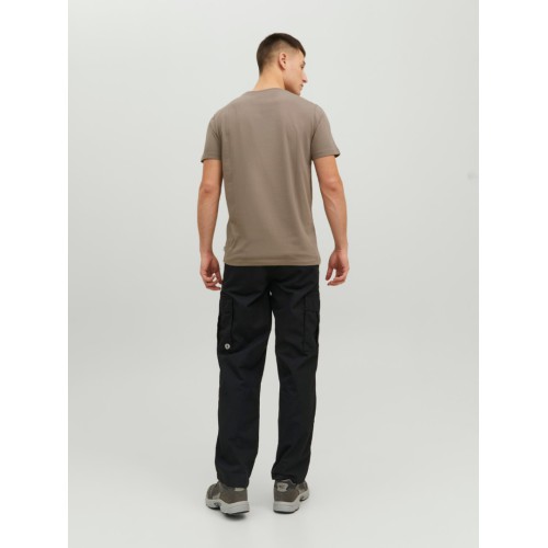 12164936 JJECURVED TEE SS 0 -NECK NOOS BROWN