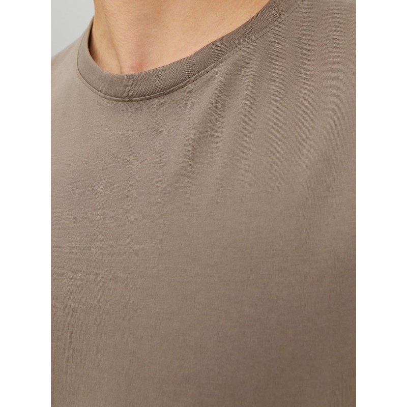 12164936 JJECURVED TEE SS 0 -NECK NOOS BROWN
