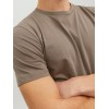 12164936 JJECURVED TEE SS 0 -NECK NOOS BROWN