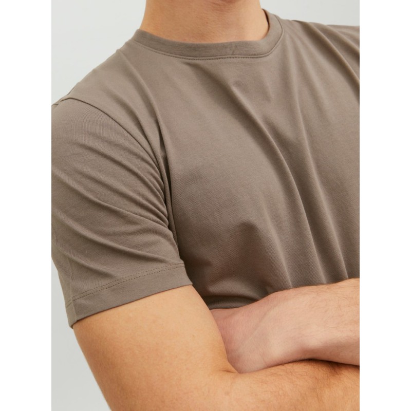 12164936 JJECURVED TEE SS 0 -NECK NOOS BROWN