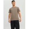 12164936 JJECURVED TEE SS 0 -NECK NOOS BROWN