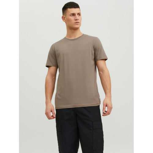 12164936 JJECURVED TEE SS 0 -NECK NOOS BROWN