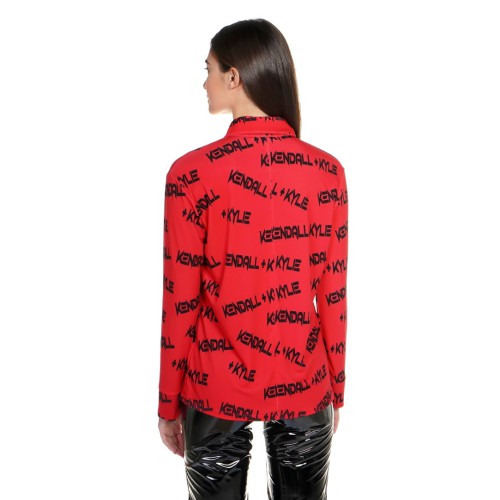 KKW3714101 K&K W GOTH PRINT SHIRT