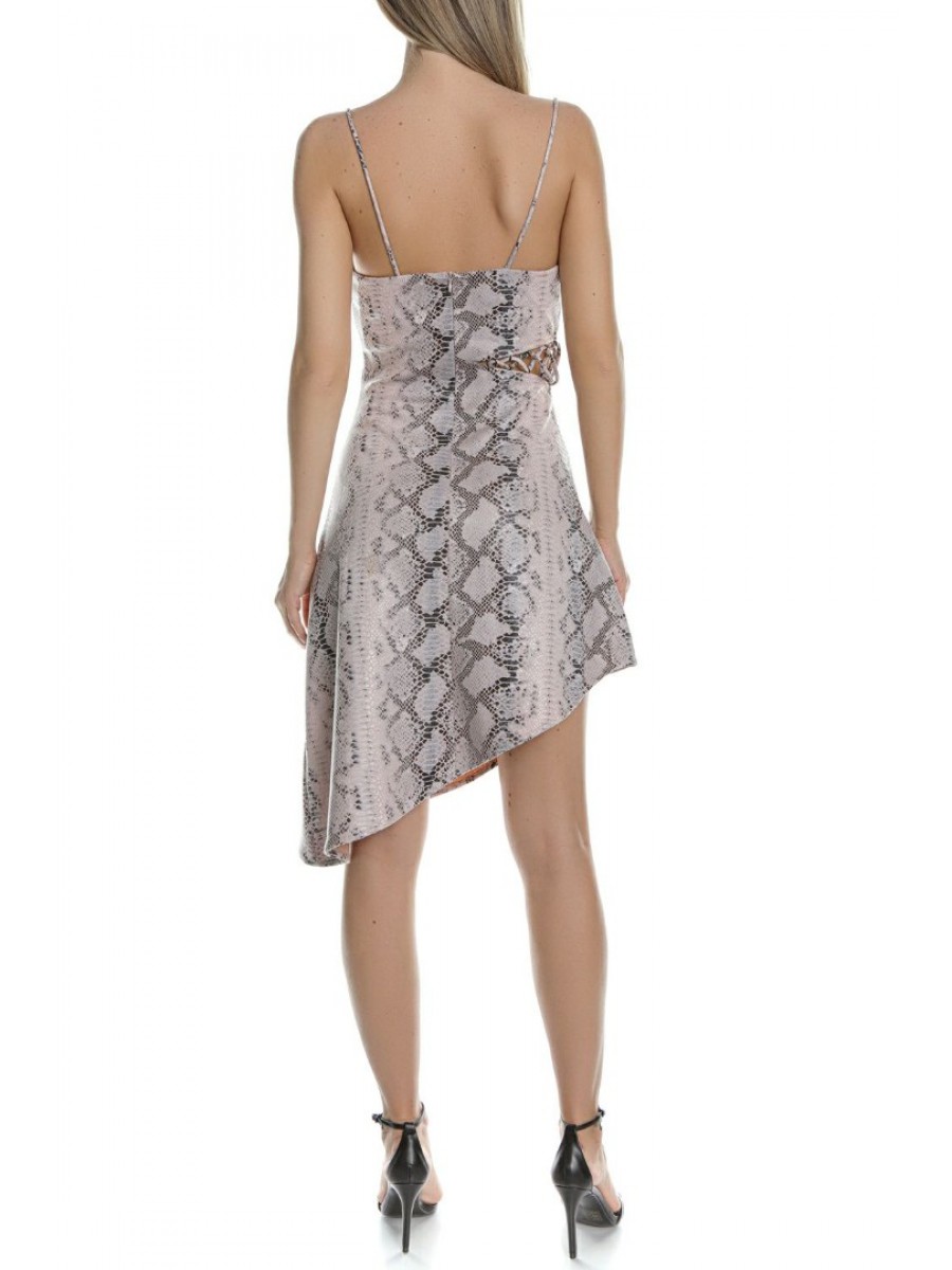 KKC.1S1.030.013 SS1-217 K& COWL NECK SLIP DRESS WITH SIDE CUT- OUT