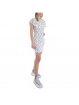 KKW3611630 K&K W LOGO ALLOVER CUT SLEEVE DRESS