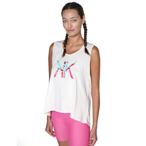 KKW3611659 K&K W TROPICAL PALM SLEEVESS TEE