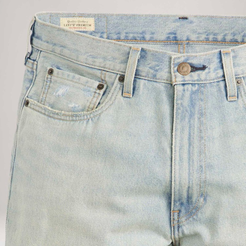 A8461-0023 LOOSE SHORT LIGHT-INDIGO