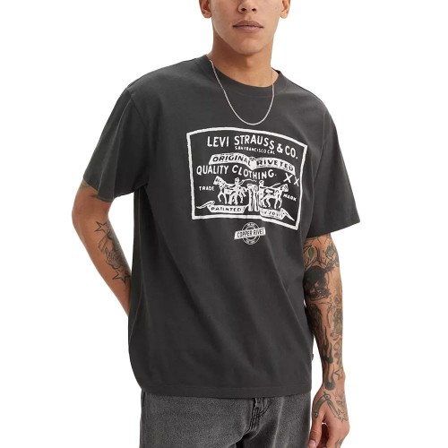 87373-0144 VINTAGE FIT GRAPHIC TEE BLACKS