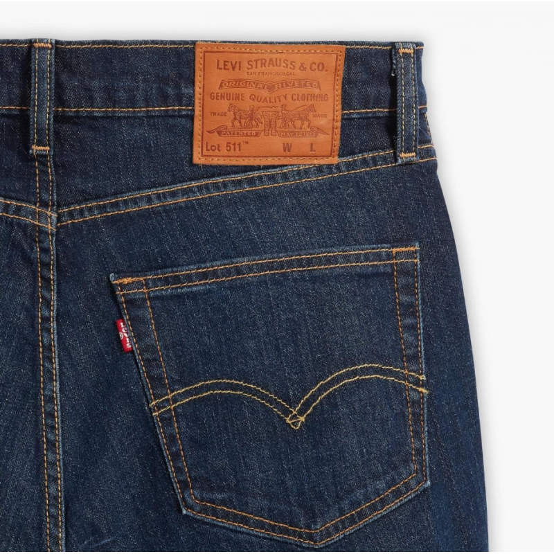 04511-5661 511 SLIM MED INDIGO WORN